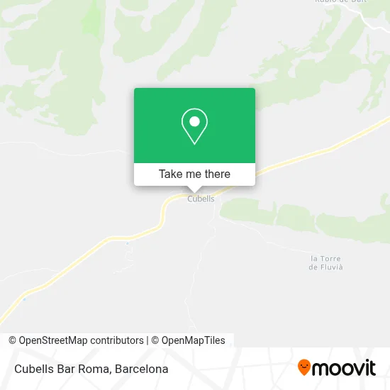 Cubells Bar Roma map