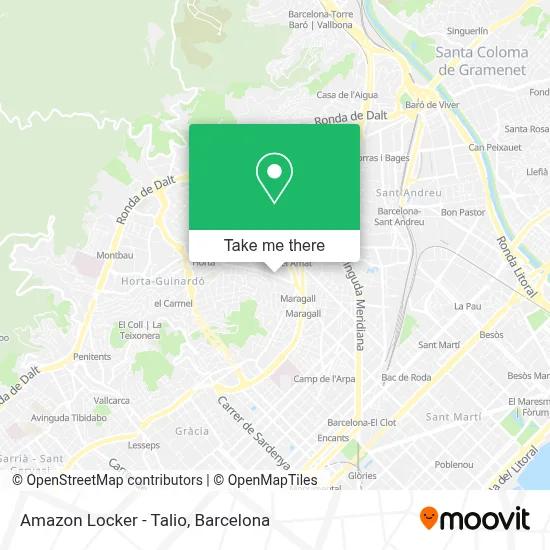 Amazon Locker - Talio map