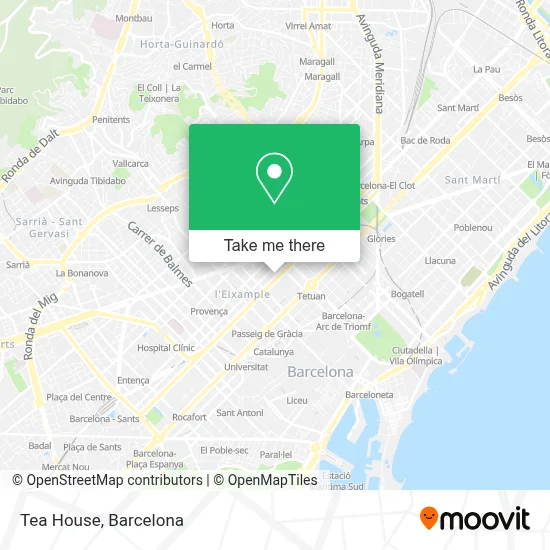 Tea House map