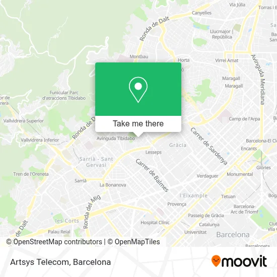 Artsys Telecom map
