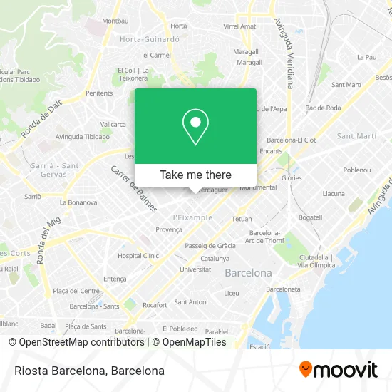 Riosta Barcelona map