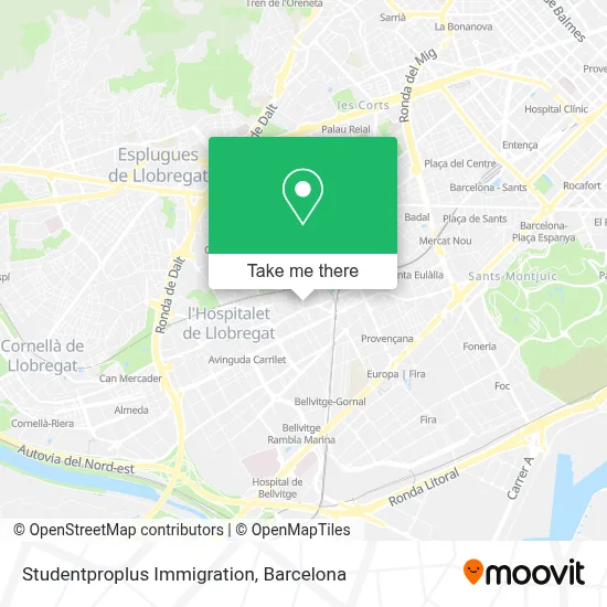 Studentproplus Immigration map
