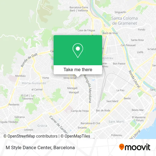 M Style Dance Center map