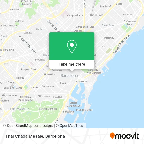 Thai Chada Masaje map