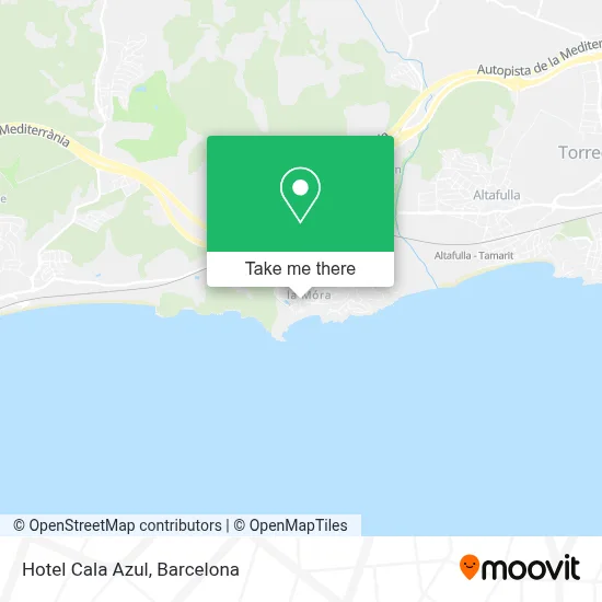 Hotel Cala Azul map