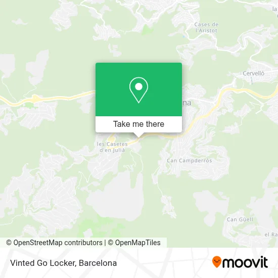 Vinted Go Locker map