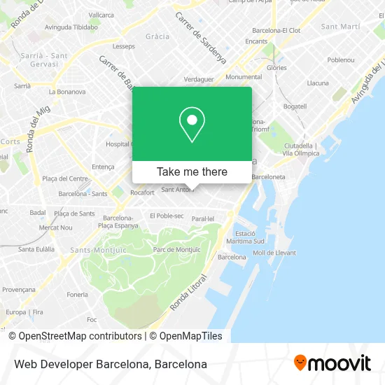 Web Developer Barcelona map