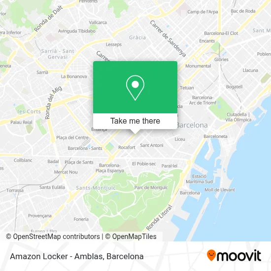 Amazon Locker - Amblas map