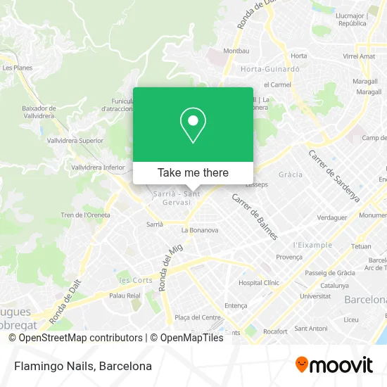 Flamingo Nails map