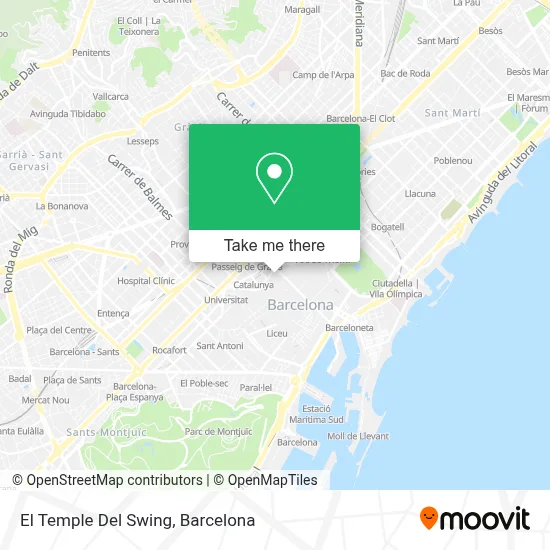 El Temple Del Swing map