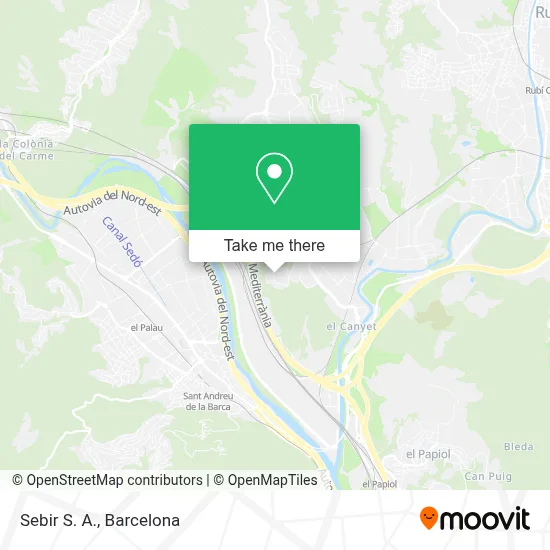 Sebir S. A. map