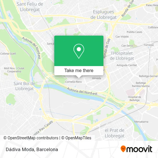 Dádiva Moda map