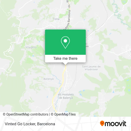 Vinted Go Locker map