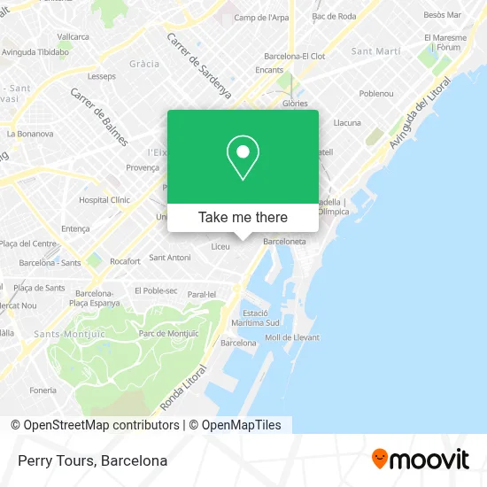 Perry Tours map