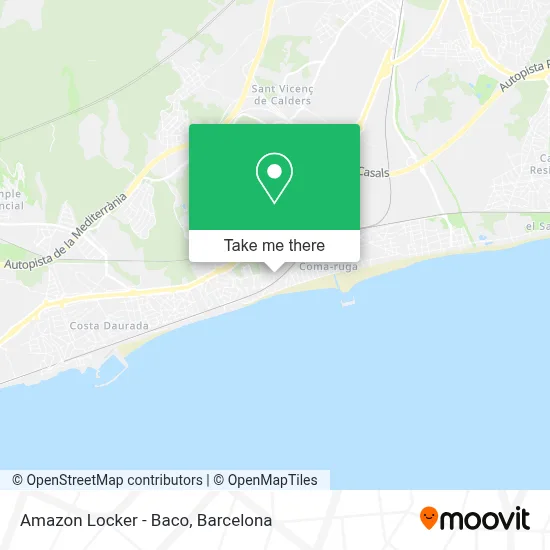 Amazon Locker - Baco map