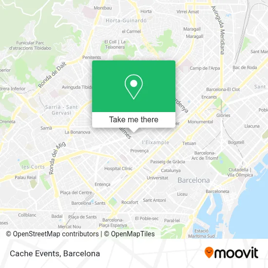 mapa Cache Events