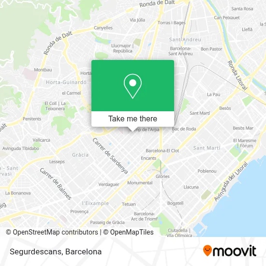 Segurdescans map