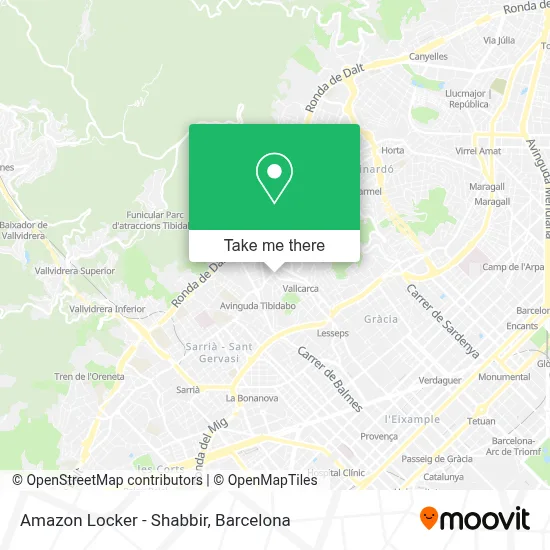 Amazon Locker - Shabbir map