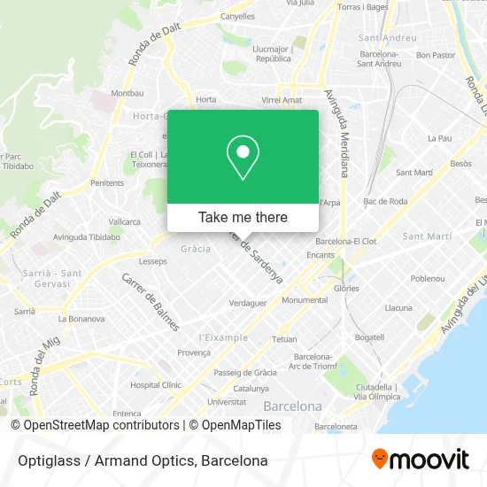 Optiglass / Armand Optics map