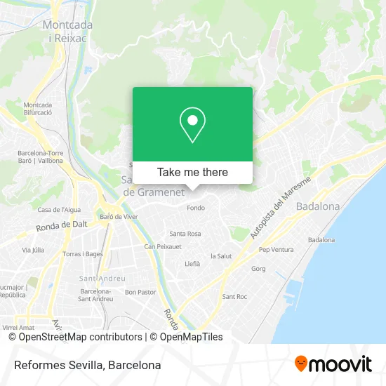Reformes Sevilla map