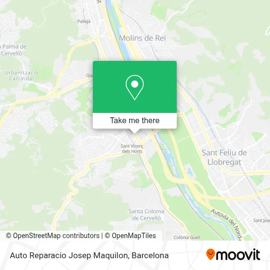 Auto Reparacio Josep Maquilon map