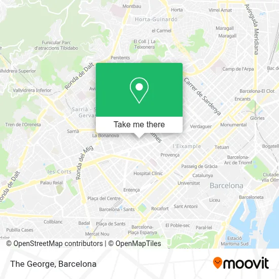 The George map