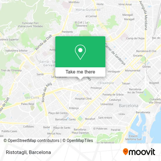 Ristotagli map