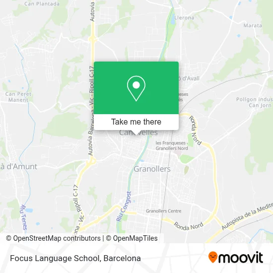 Focus Language School map
