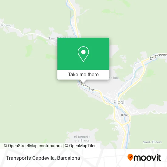 Transports Capdevila map