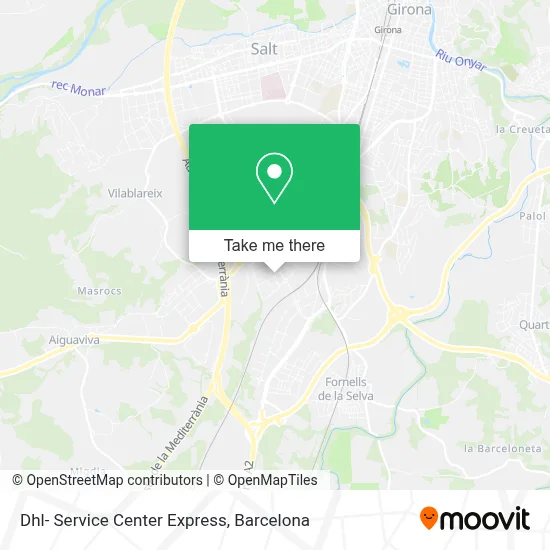 Dhl- Service Center Express map