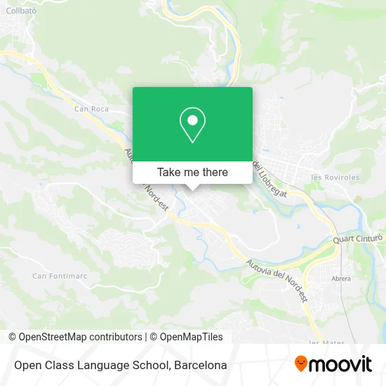Open Class Language School map