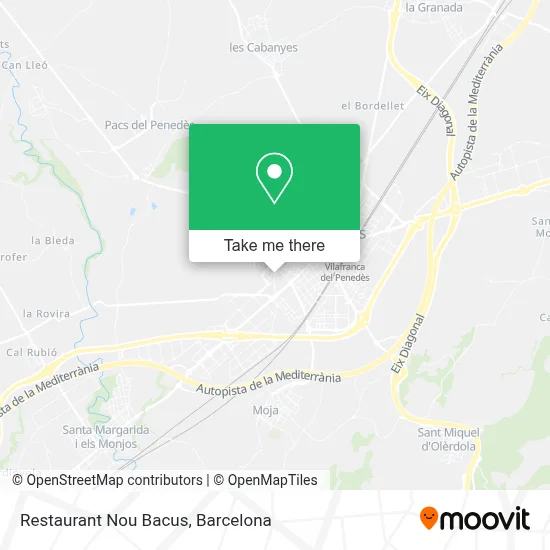 Restaurant Nou Bacus map