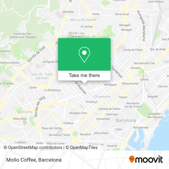 Mollo Coffee map