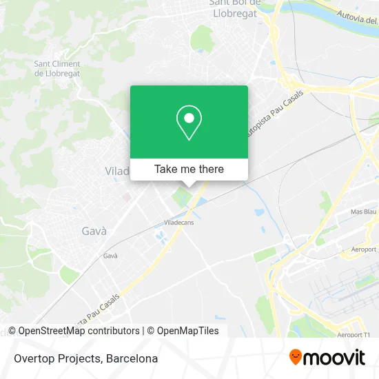 Overtop Projects map