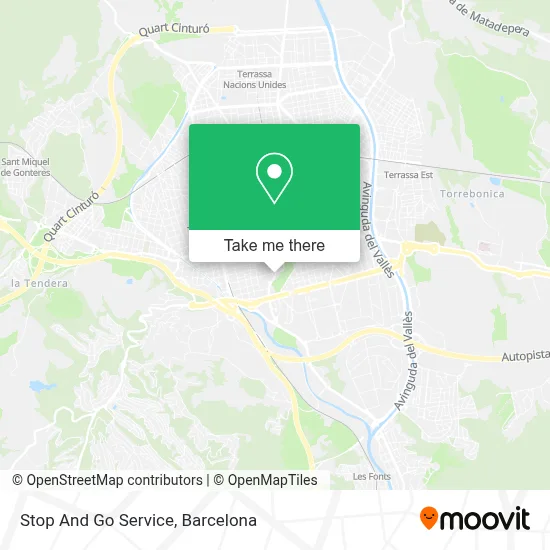 Stop And Go Service map