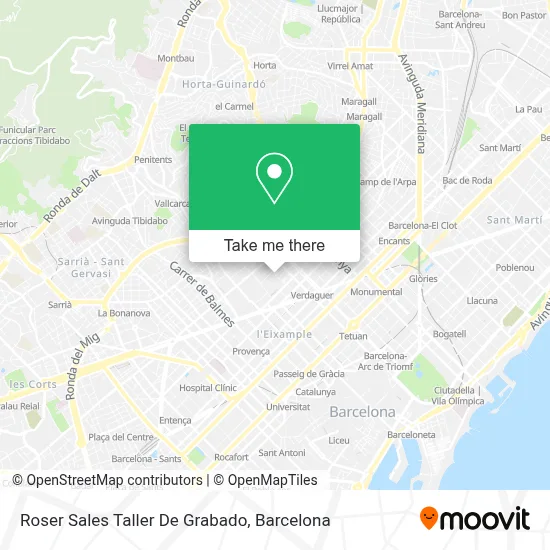 Roser Sales Taller De Grabado map