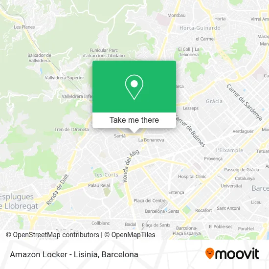 Amazon Locker - Lisinia map