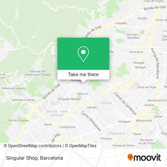 Singular Shop map