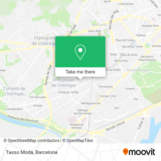 Tasso Moda map