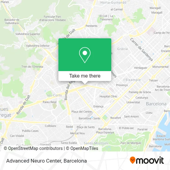 Advanced Neuro Center map