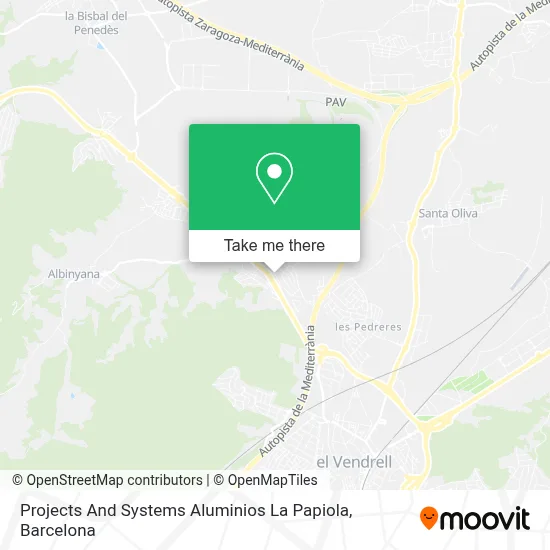 Projects And Systems Aluminios La Papiola map