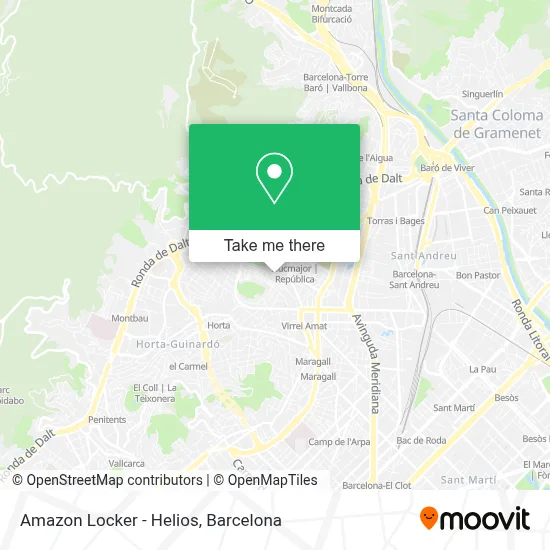 Amazon Locker - Helios map