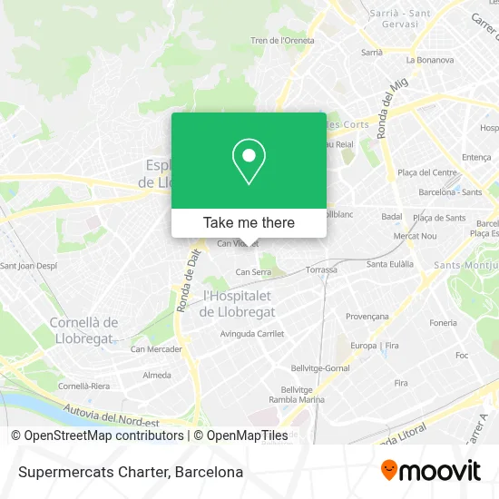 Supermercats Charter map