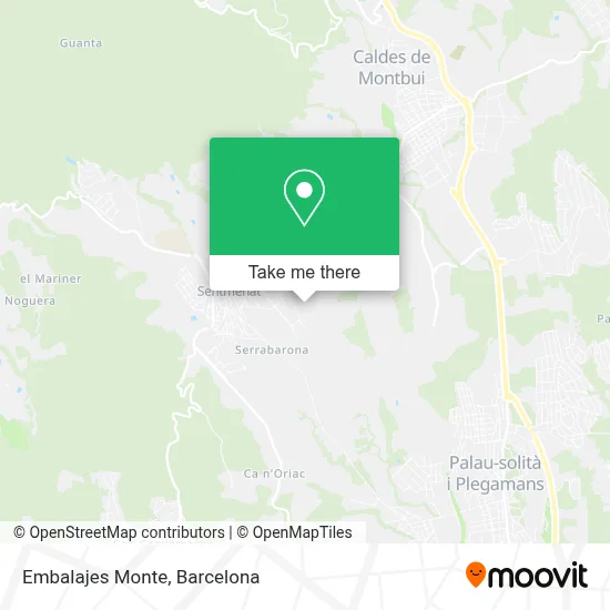 Embalajes Monte map