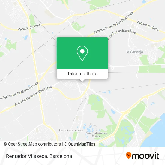 Rentador Vilaseca map