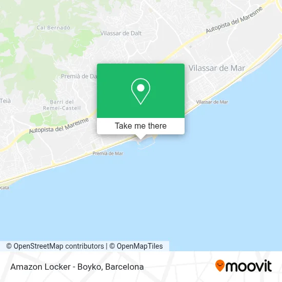 Amazon Locker - Boyko map