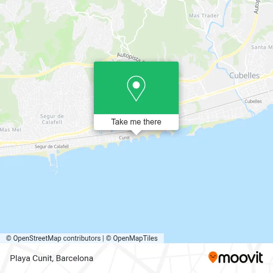 Playa Cunit map
