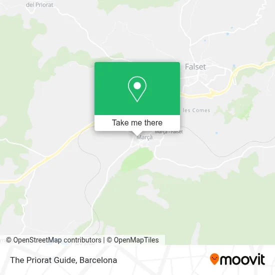 The Priorat Guide map