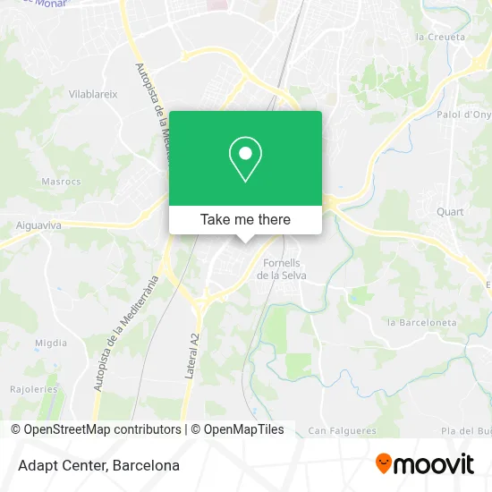 Adapt Center map