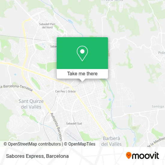 Sabores Express map